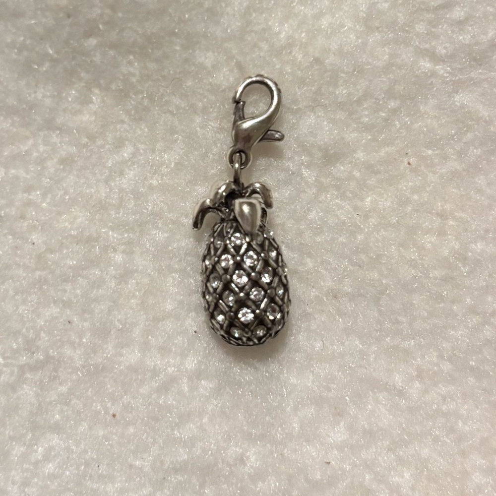 Brighton Encrusted Pineapple Charm with Clasp